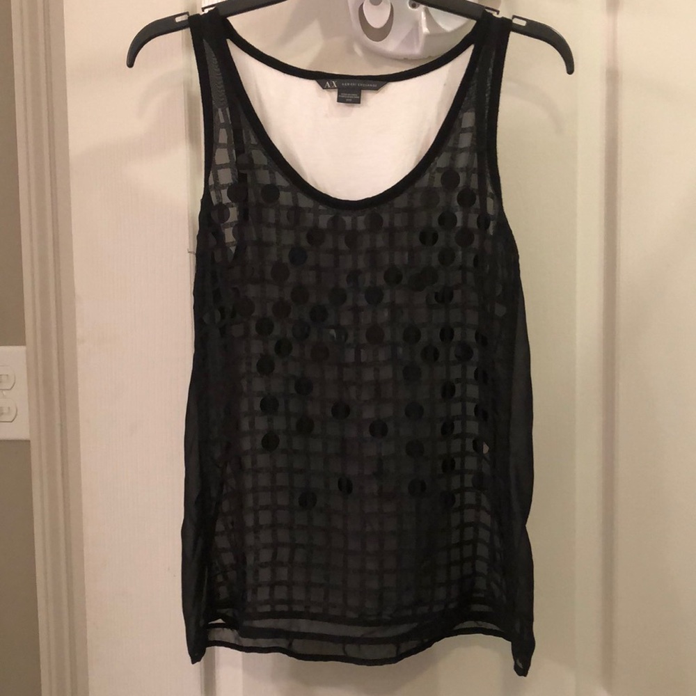 A/X Armani Exchange black/white w/ sequins, Medium
